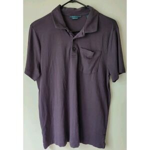 PERRY‎ ELLIS Men's Liquid Cotton Ultra Soft Touch Polo Shirt Short Sleeve Size M